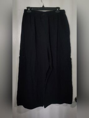 bryn walker cotton gauze casbah pants Black Size XL READ